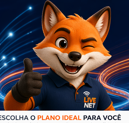 Mascote raposa da Live Net
